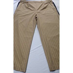 La Ligne x Target Trousers Wide Leg Pants Side Stripe Tan Beige Women 4X
